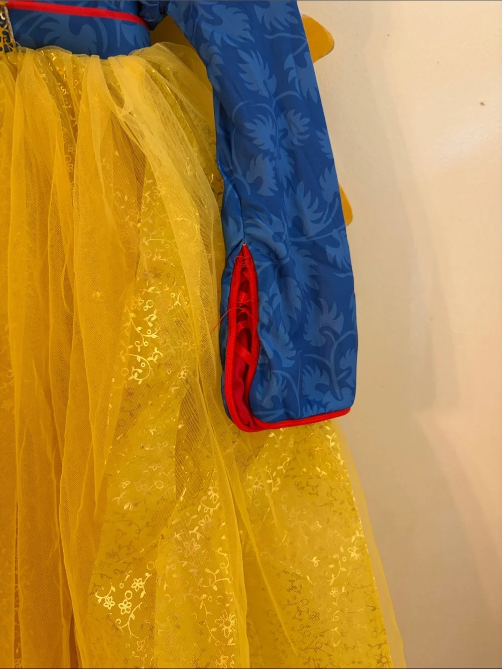 Snow White Costume Blue and Yellow Sparkle Princess Dress-Up for Kids